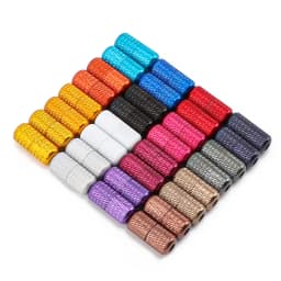 No tie Shoelace Elastic laces Sneakers Tennis Stretchy Lazy Round Shoelaces without ties Kids Adult Shoes Accessories 1Pair