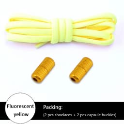 No tie Shoelace Elastic laces Sneakers Tennis Stretchy Lazy Round Shoelaces without ties Kids Adult Shoes Accessories 1Pair