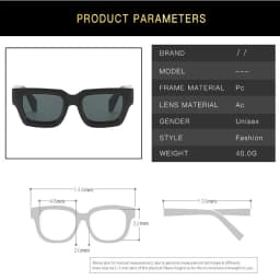 KLASSNUM Retro Square Men Sunglasses Women Brand Design Punk Sun Glasses Classic Eyewear UV400 Shades Trendy Goggles 2026 New In