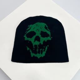Skull Grimace Wool Bucket Knitted Hats Color Block Warm Comfortable Autumn and Winter Versatile Punk Fashion Hip Hop Street Ins