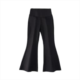 Fashionable And Comfortable High Elasticity High Waist Black Flared Yoga Pants, Suitable for girls aged 4-13
