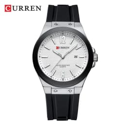 CURREN Luxury Factory Watch Men Calendar Sport Military Male Clock Brand Luxury Origianl PU Leather Steel Band Wristwatch 8208