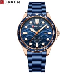 CURREN Luxury Factory Watch Men Calendar Sport Military Male Clock Brand Luxury Origianl PU Leather Steel Band Wristwatch 8208