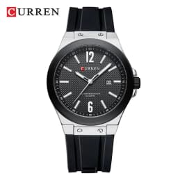 CURREN Luxury Factory Watch Men Calendar Sport Military Male Clock Brand Luxury Origianl PU Leather Steel Band Wristwatch 8208