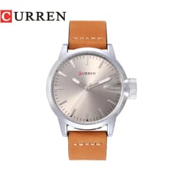 CURREN Luxury Factory Watch Men Calendar Sport Military Male Clock Brand Luxury Origianl PU Leather Steel Band Wristwatch 8208