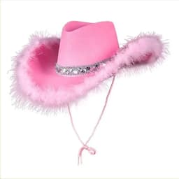 Summer Women Girls Adult Size Neck Draw String Adjustable Cow Girl Hat White Cowgirl Hat Cowboy Hat Pink Star