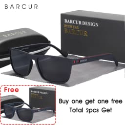 BARCUR Men Polarized Sunclasses TR90 Light Weight Fishing Travel Sun Glasses Women Outdoor Eyewear Accessory Oculos