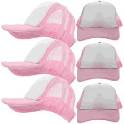 10 Pcs Polyester Mesh Blank Baseball Cap Adjustable Snapback Trucker Hat Diy Sublimation Hats Lightweight Breathable HatsCaps