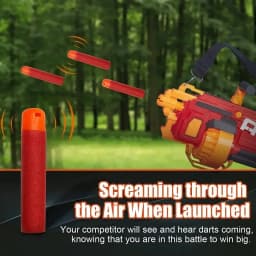 120 Pack Refill Darts 9.5cm Foam Blaster Refill Bullets Compatible for Nerf Mega Guns Foam Toy Darts for Kids Birthday Gift