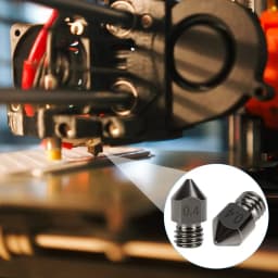 2/5/10PCS MK8 Hardened Steel Nozzles 0.2 0.4 0.6 0.8 1.0mm M6 Thread 1.75MM Filament for 3D printers Hotend CR10 Ender3