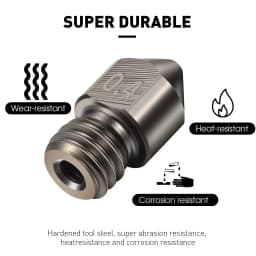 2/5/10PCS MK8 Hardened Steel Nozzles 0.2 0.4 0.6 0.8 1.0mm M6 Thread 1.75MM Filament for 3D printers Hotend CR10 Ender3
