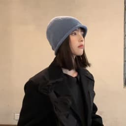 New Unisex Slouchy Edge Curl Autumn Hat Rabbit Fur Solid Color Soft Warm Beanies Winter Women's Cap Casual Skullies Gift Bonnets