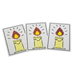 Re-Living Flame Candle Cards Magic Tricks Close Up Street Illusions Gimmicks Mentalism Props Comedy Relighting Candles Card Toys