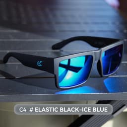 KAENON New Type Polarized Coated Sunglasses Fishing Men's Anti-Reflective Driving Sunglasses Wide Glasses Legs