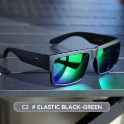 KAENON New Type Polarized Coated Sunglasses Fishing Men's Anti-Reflective Driving Sunglasses Wide Glasses Legs