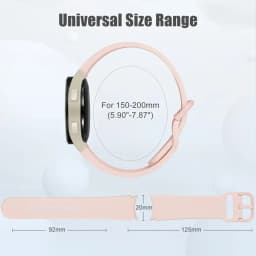 Silicone Strap For Samsung Galaxy Watch 7 6 5 4 FE 44mm 40mm 5 pro 45mm sport band 20mm No gap Bracelet Galaxy Watch 6-4 classic