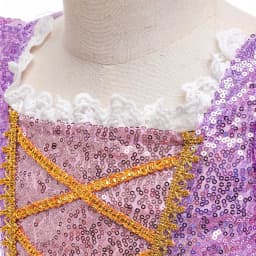 2026 Glowing Rapunzel Costume Girl LED Princess Ball Gown Christmas Light up Tangled Rapunzel Frock Toddler Girl Cosplay Dress