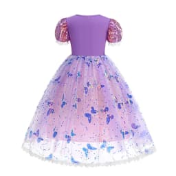 2026 Glowing Rapunzel Costume Girl LED Princess Ball Gown Christmas Light up Tangled Rapunzel Frock Toddler Girl Cosplay Dress
