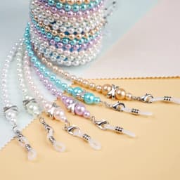 Imitation Pearl Reading Glasses Chain Glasses Accessories Beaded Chain Sunglass Lanyard Straps 75cm Eyeglasses Hanging Rope