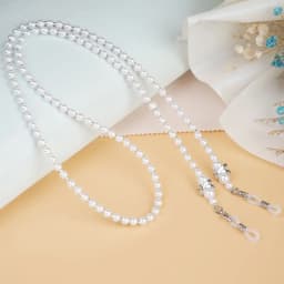 Imitation Pearl Reading Glasses Chain Glasses Accessories Beaded Chain Sunglass Lanyard Straps 75cm Eyeglasses Hanging Rope