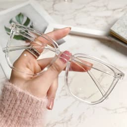 Transparent Computer Glasses Frame Women Men Anti Blue Light square Eyewear Blocking Glasses Optical Spectacle Eyeglass