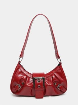 2024 Spring Hot Selling Maillard Style Retro Style Small Bag Spicy Girl Y2K Wasteland Style vintage Leather Shoulder Armpit Bag
