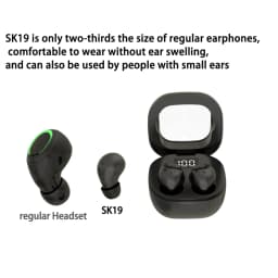 Wireless Bluetooth Headset Mini Ultra Small Sleep New Invisible Earbuds High Sound Quality Headphones Noise Reduction Earphones