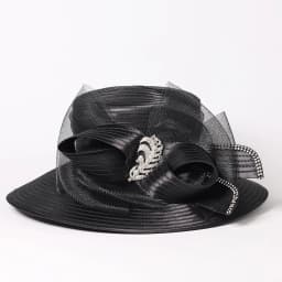 FS Luxury Wedding Bridal Party Hats For Women Bow Bowler Hat Elegant Satin Cloth Wide Brim Flat Top Sun Visor Cap Female Hat