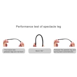 1 Pair Eyeglasses Temple Arm Single Tooth Double Tooth TR90 Eyeglasses Replacement Leg Repair Eyewear Accessories