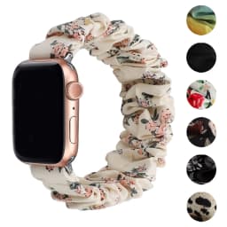 Scrunchie Compatible For Apple Watch Band 49mm 40mm 41mm 38/42mm 44mm 45mm Cute Printed Elastic For iWatch Series 9 8 7 6 5 3 SE
