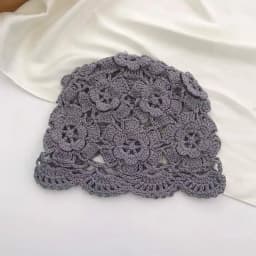 Breathable Hollowed Out Baotou Hat Casual Handmade Knitted Hat Flowers Spring Summer Cap for Women