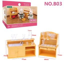 Miniature Furniture 1:12 Dollhouse Kitchen Livingroom Bedroom Set DIY Scene Doll Play Decoration Girl Toy House Gift