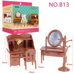 Miniature Furniture 1:12 Dollhouse Kitchen Livingroom Bedroom Set DIY Scene Doll Play Decoration Girl Toy House Gift