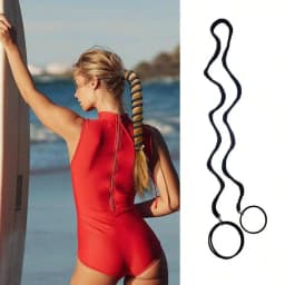 1pc Elastic sports ponytail anchor braid fried dough twisted hair rope sports headband, windproof and suitable for outdoor sport