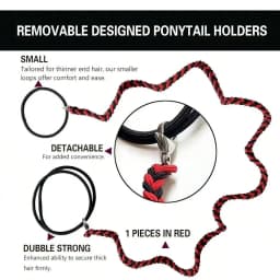 1pc Elastic sports ponytail anchor braid fried dough twisted hair rope sports headband, windproof and suitable for outdoor sport