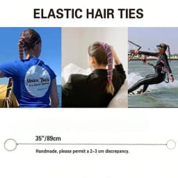1pc Elastic sports ponytail anchor braid fried dough twisted hair rope sports headband, windproof and suitable for outdoor sport
