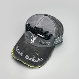 New Unisex Distress Hip Hop Letter Embroidery Baseball Hats Breathable Versatile Fashion Retro Ins Broken Personal Peaked Caps