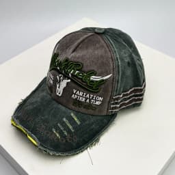 New Unisex Distress Hip Hop Letter Embroidery Baseball Hats Breathable Versatile Fashion Retro Ins Broken Personal Peaked Caps