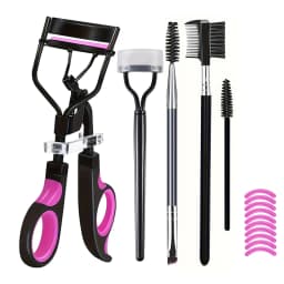 7/15pcs Eyelash Curler Set With Replacement Pads For Women Eyelashes Curling Tweezers Clips Lash Mascara Wands Brush Makeup Tool