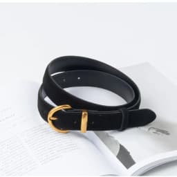 Women Luxury Design Suede Leather Belt Casual Versatile Business Waist Strap Trendy Pin Buckle Waistband