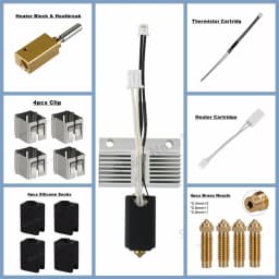 For ELEGOO Neptune 4 Max Hotend Kit Heatbreak Heater Cartridge 24V Thermistor Heating Block Extruder Head For Neptune4 Plus Part