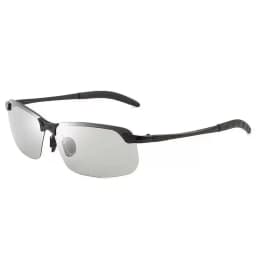 Polarized Photochromic Sunglasses for Man Aluminum Magnesium Frame Top Lens Driving Day and Night Vision Goggles Sun Glasses
