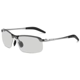 Polarized Photochromic Sunglasses for Man Aluminum Magnesium Frame Top Lens Driving Day and Night Vision Goggles Sun Glasses