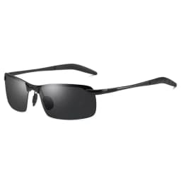 Polarized Photochromic Sunglasses for Man Aluminum Magnesium Frame Top Lens Driving Day and Night Vision Goggles Sun Glasses