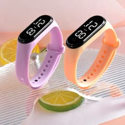 Rubber Luminous Waterproof LED Children's Electronic Watch Casual Fashion Creative Outdoor Sports Student Electronic Watches