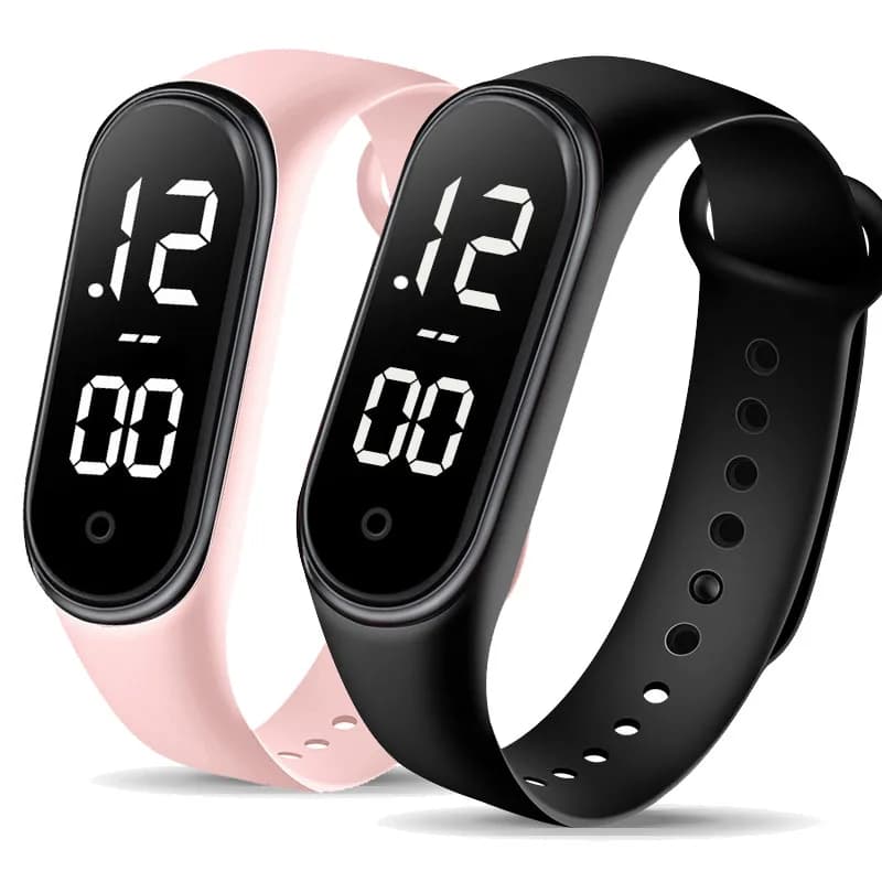 Rubber Luminous Waterproof LED Children's Electronic Watch Casual Fashion Creative Outdoor Sports Student Electronic Watches