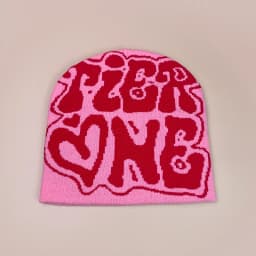 Letter Love Wool Knitted Hats Autumn and Winter Warm Hip Hop Beanies Comfortable Street Versatile Fashion Personal Color Block
