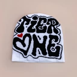 Letter Love Wool Knitted Hats Autumn and Winter Warm Hip Hop Beanies Comfortable Street Versatile Fashion Personal Color Block