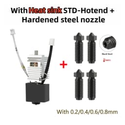 For Anycubic Kobra 3 Combo Hotend with Heatbreak Nozzle Thermistor Throat Heater Block for Anycubic Kobra3 Print Head Hot End