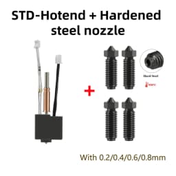 For Anycubic Kobra 3 Combo Hotend with Heatbreak Nozzle Thermistor Throat Heater Block for Anycubic Kobra3 Print Head Hot End